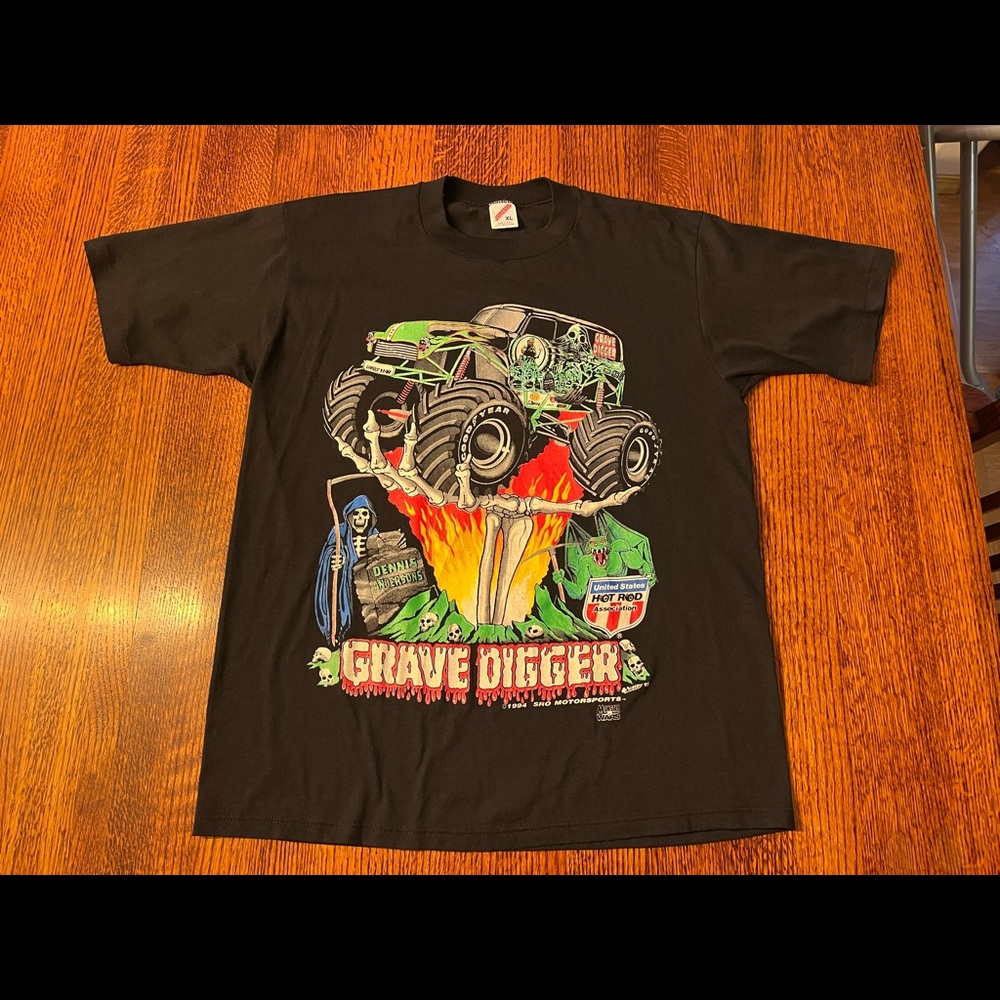 Vintage ‘94 Gravedigger Short Sleeve T-Shirt XL